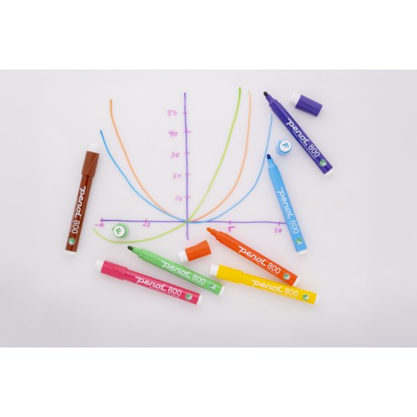 Penol 800 Whiteboard Marker | 10 farver