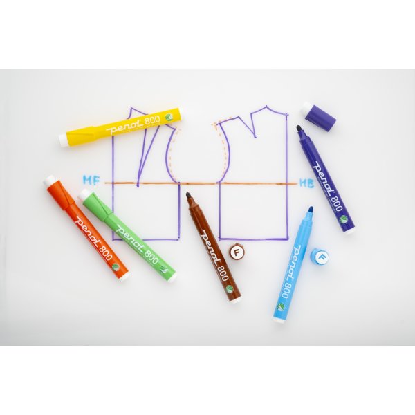 Penol 800 Whiteboard Marker | 10 farver