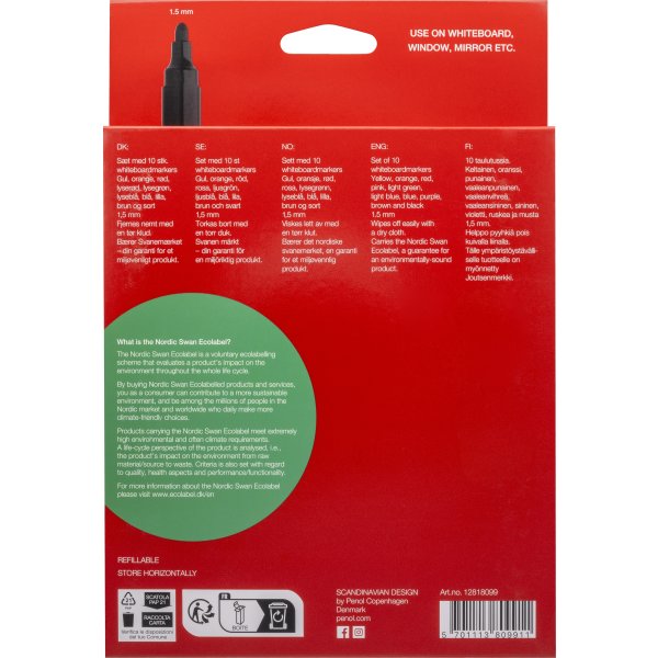 Penol 800 Whiteboard Marker | 10 farver