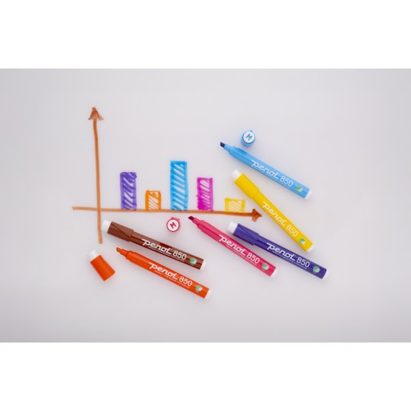 Penol 850 Whiteboard Marker | 10 farver