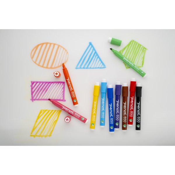 Penol 850 Whiteboard Marker | 10 farver