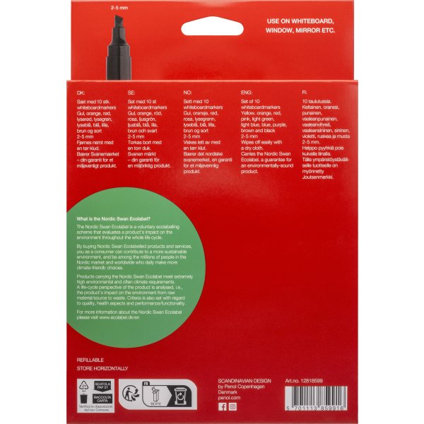 Penol 850 Whiteboard Marker | 10 farver