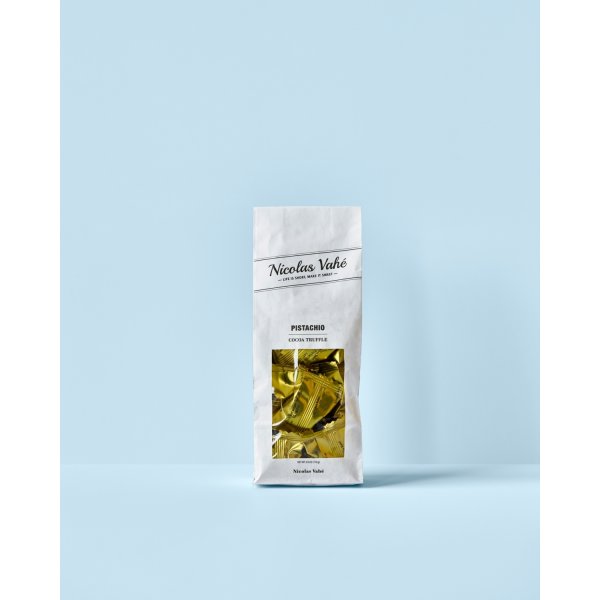 Nicolas Vahé Kakaotrøffel, pistacie, knas, 110g