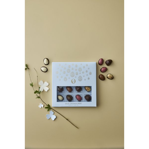 Ole Chokolade Gaveæske m. 16 delikatesseæg, 160 g