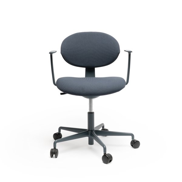 Roma konferencestol m/armlæn og tilt, blå