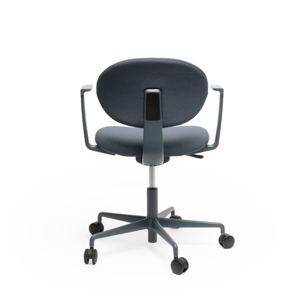 Roma konferencestol m/armlæn og tilt, blå