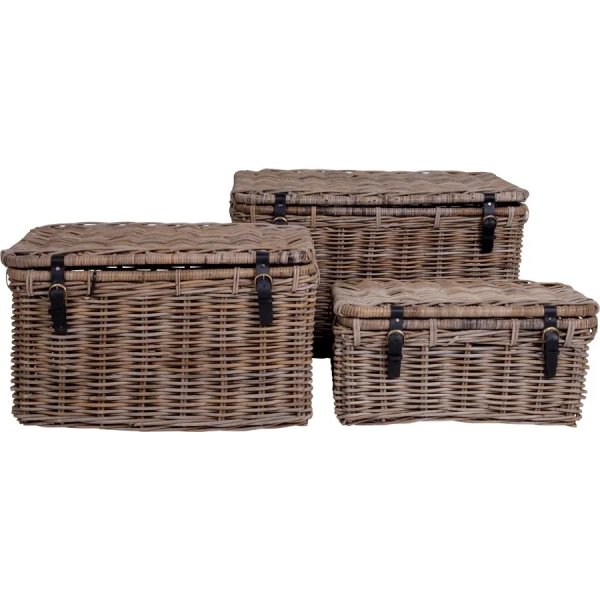 House Nordic Depok Opbevaring Æske, sæt á 3