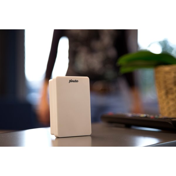 Alecto trådløs dørklokkesæt, hvid