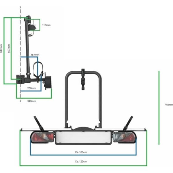 Pro-User DIAMANT I DK cykelholder, 1 cykel