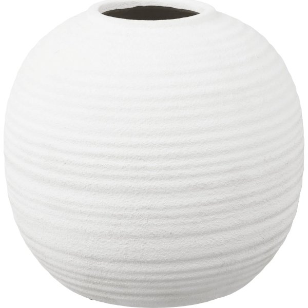 House Nordic Vase, Hvid, Ø30, keramik