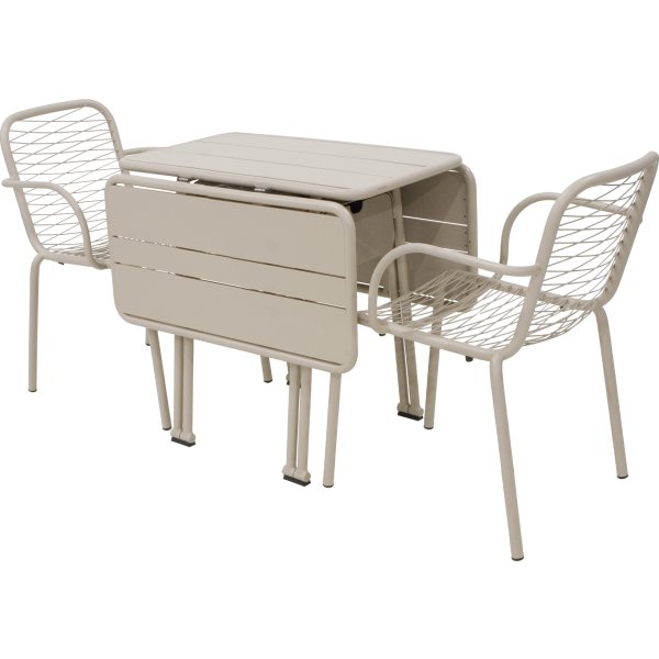 Ivy Foldebord + 2 stole Ivy Wire, Taupe