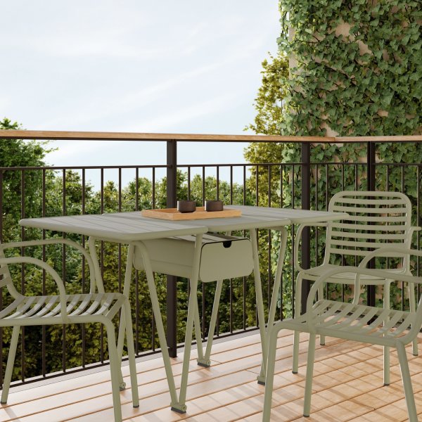 Ivy Foldebord 54-126x78x73cm, Olivengrøn