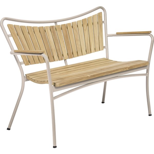 Marguerit havebænk 2-pers. L112cm, Taupe