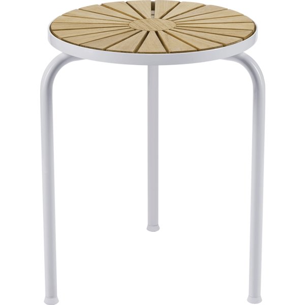 Marguerit Taburet ø32 x h44,5cm, Hvid
