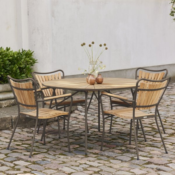 Marguerit Havebord ø120 cm, Mocca