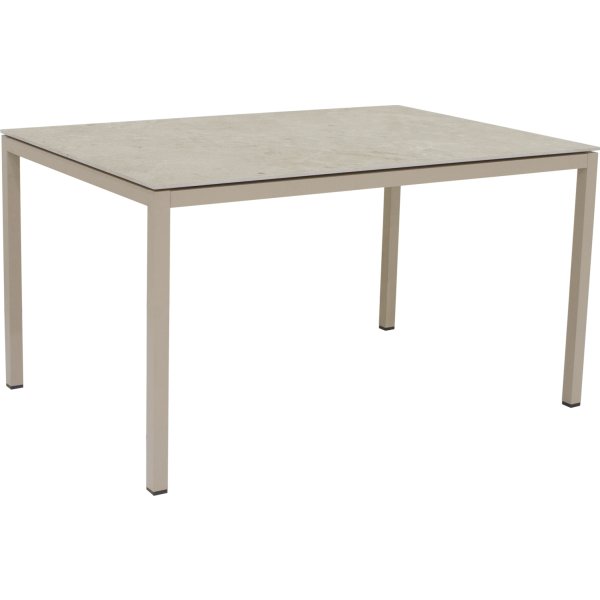 Terra Havebord L132 cm, keramik top, Taupe