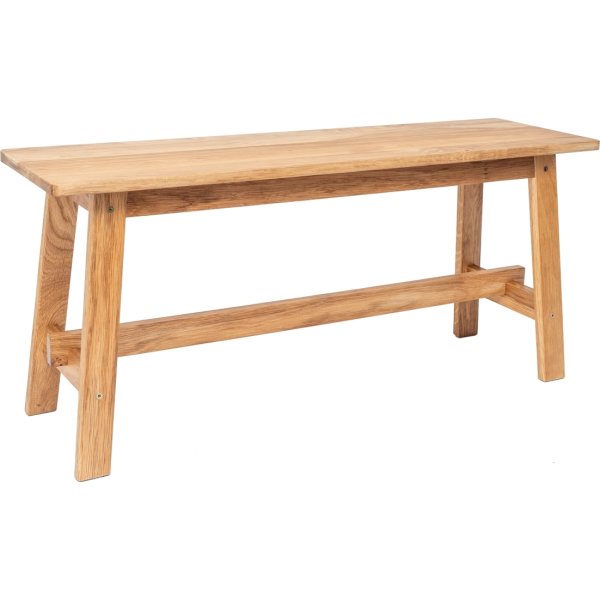 NordicLine Bænk, solid eg, 110x29 cm