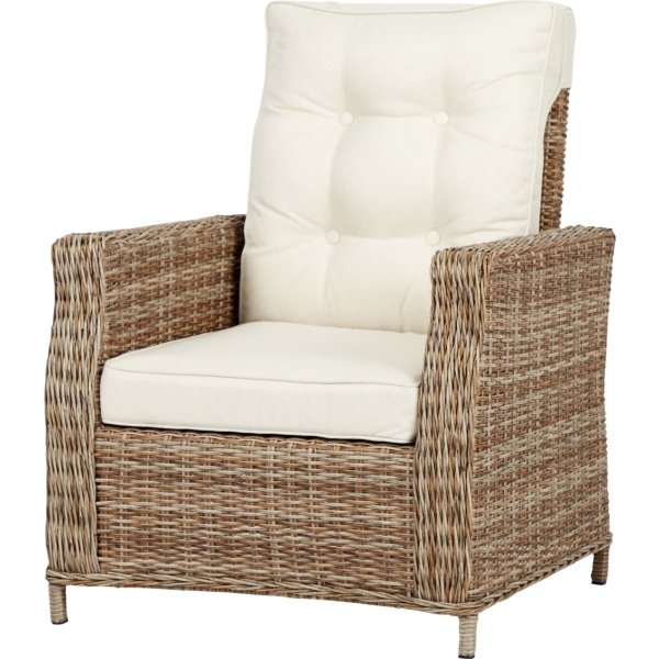 Gotland Loungestol med pumpe og hynder, natur