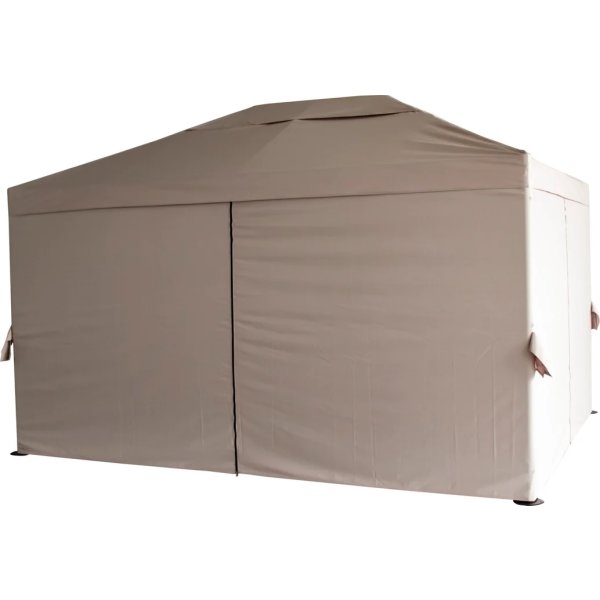 Julio Pavillon luksus, stål/polyester, 3x4m, beige