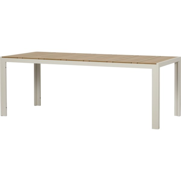 Noah Havebord 205x90cm, teak/sandy grey