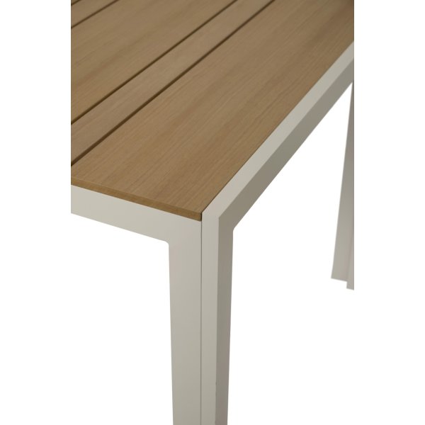 Noah Havebord 205x90cm, teak/sandy grey