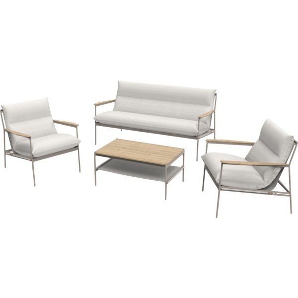 Madison Loungesæt m/hynder 4 dele, natur