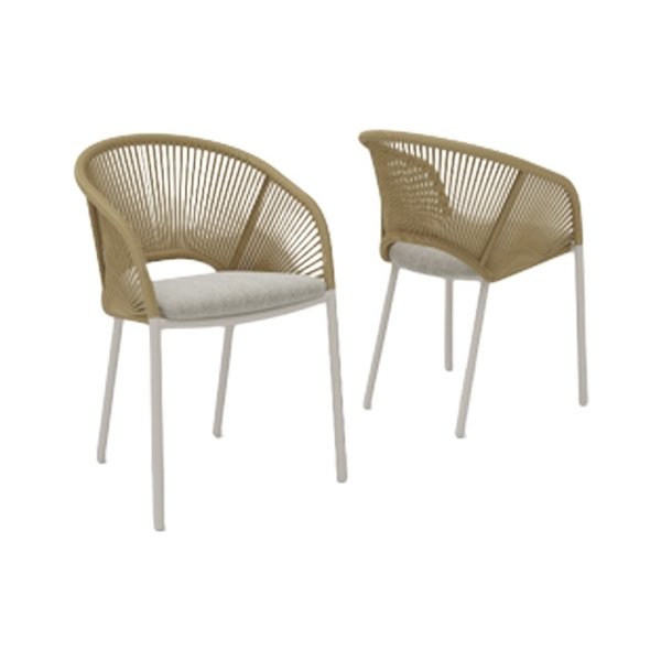 Marina Havestol, natur/sandy grey