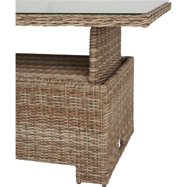 Gotland Havebord justerbart, 134x84cm, natur