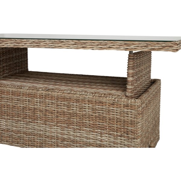 Gotland Havebord justerbart, 134x84cm, natur