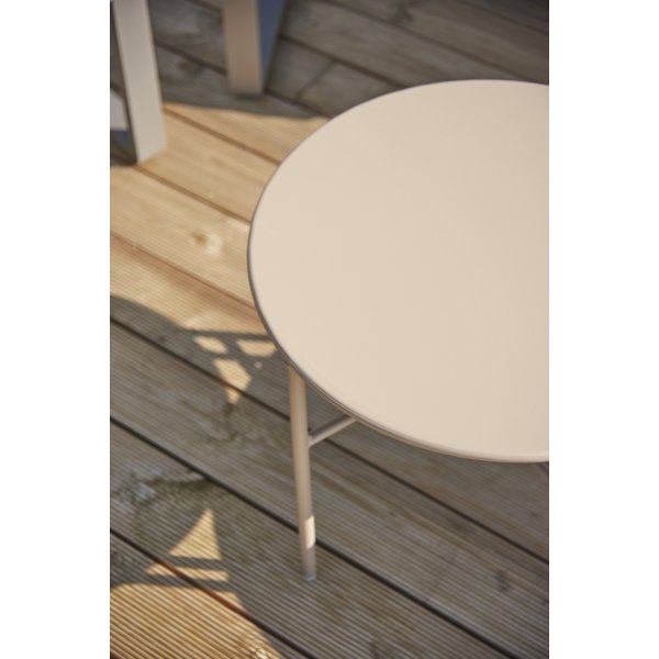 Pesetos bord Ø50xH40cm, gråbrun