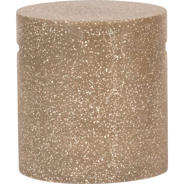 Steen Skammel, Ø37xH40cm, brun terrazzo