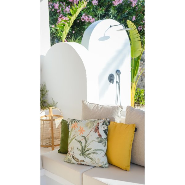 Grasse Outdoor+ Pude 50x50 cm, Grøn/natur