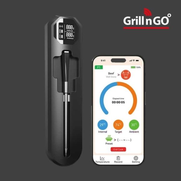 Grillngo Trådløst stegetermometer - Digital