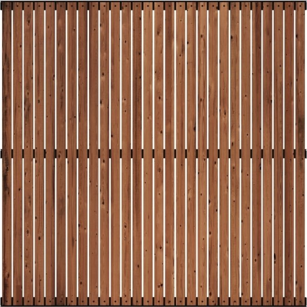 Plus Saga Træhegn, Thermowood, 150x150 cm.