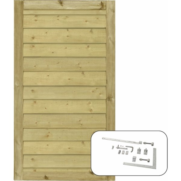 Plus Klink enkeltlåge, natur, 100x163 cm.