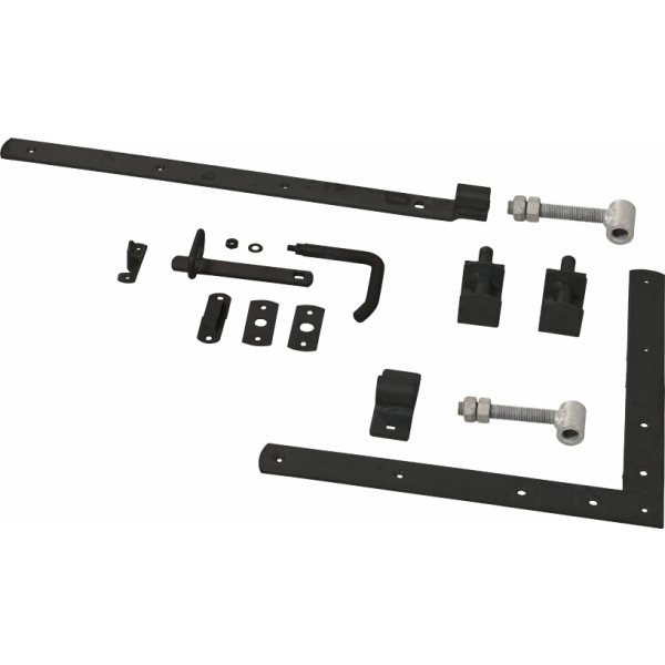 Plus Plank enkeltlåge, sort, 100x163 cm.