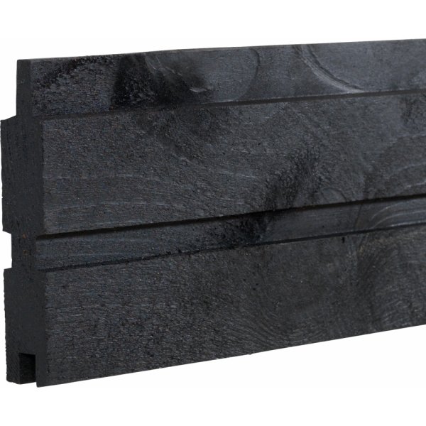 Plus Plank Profilhegn, sort, 174x166 cm.