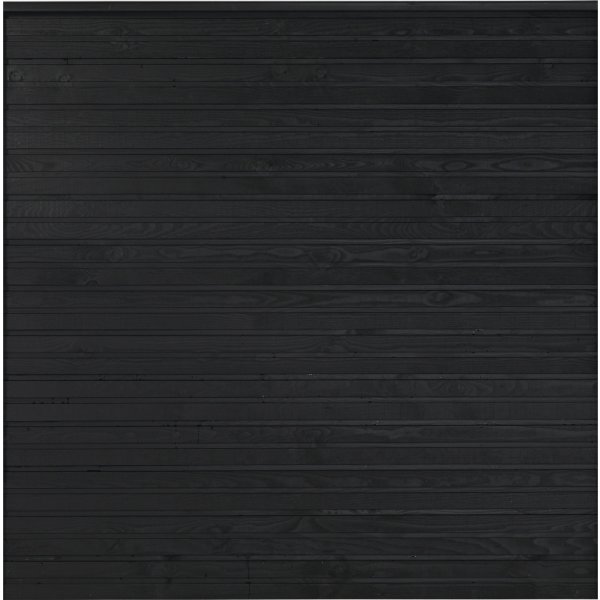 Plus Plank Profilhegn, sort, 174x166 cm.
