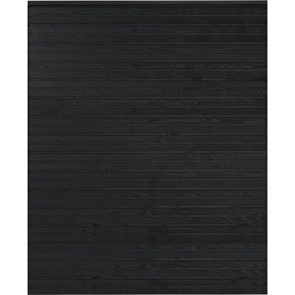 Plus Plank Profilhegn, sort, 174x203 cm.
