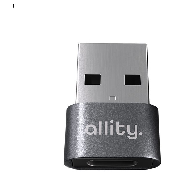 Allity ABA-101 OTG USB-C til USB-A adapter, grå