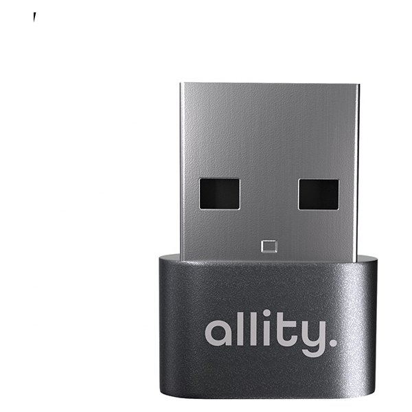 Allity ABA-101 OTG USB-C til USB-A adapter, grå