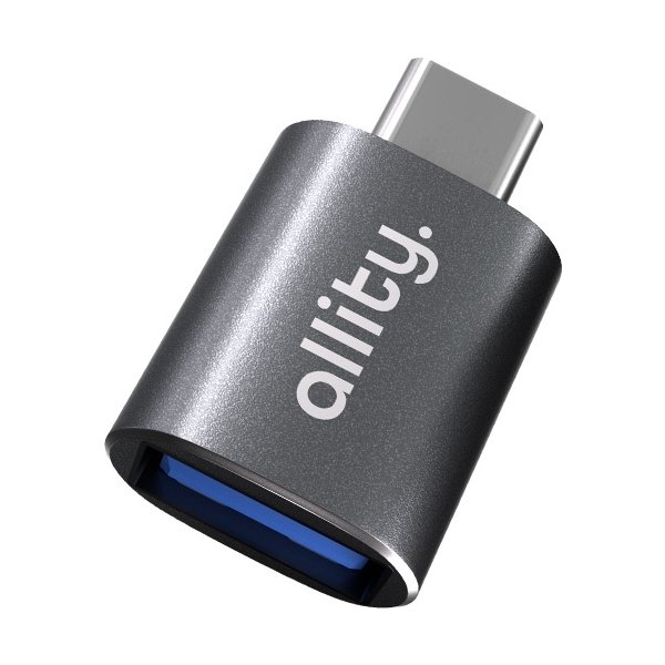 Allity ABA-102 USB 3.0 til USB-C adapter, grå