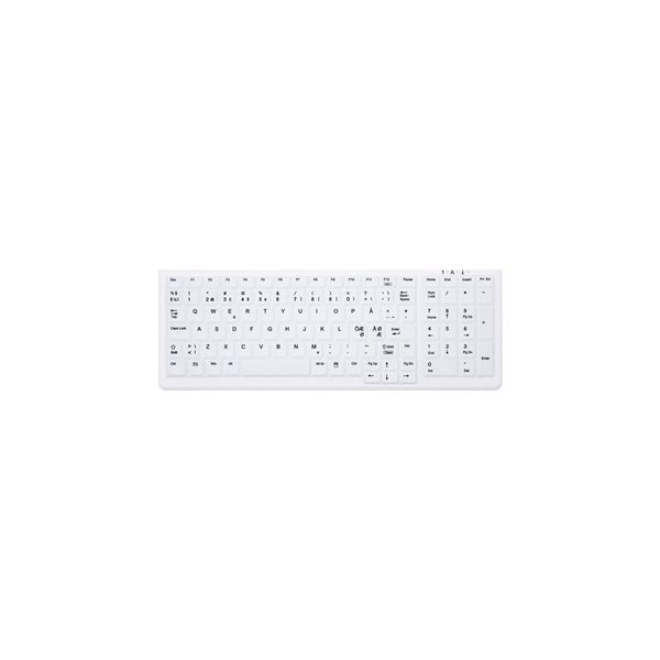 Contour medicinsk tastatur nordisk design, hvid