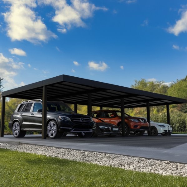 Palram Canopia Carport Oslo 4 biler, 6x12 meter
