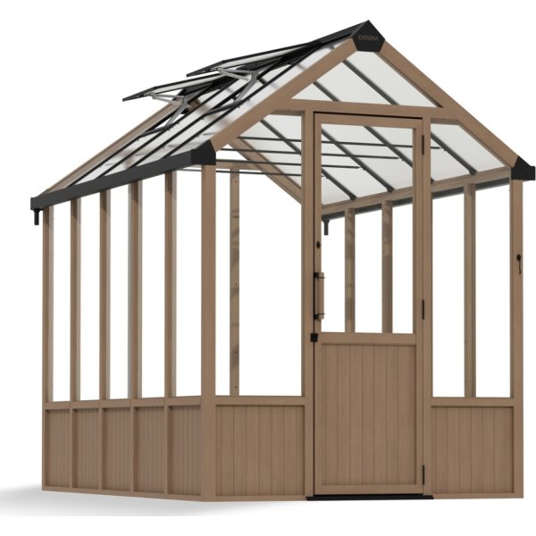 Palram Canopia Drivhus Natura, cedertræ, 8,6 m2