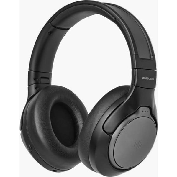 Soundliving Solar Over-Ear Hovedtelefoner - Sort