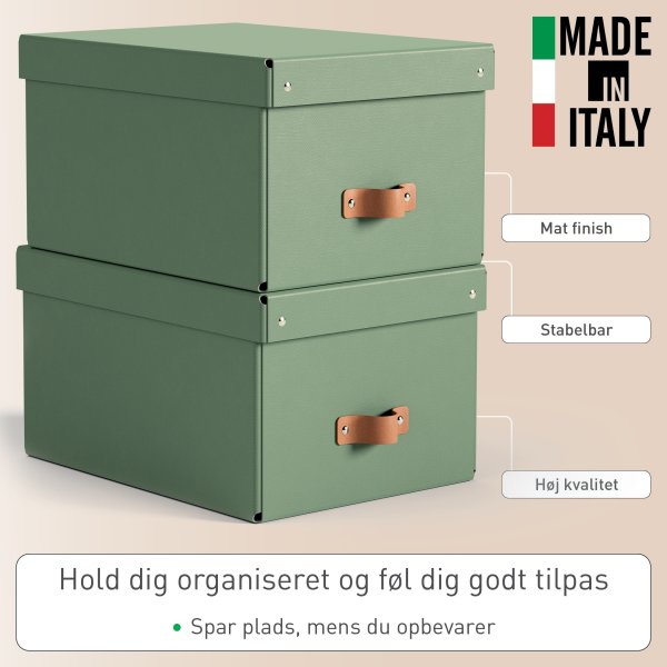 Leitz Puro Boks m. låg | M  | Grøn | 2 stk.