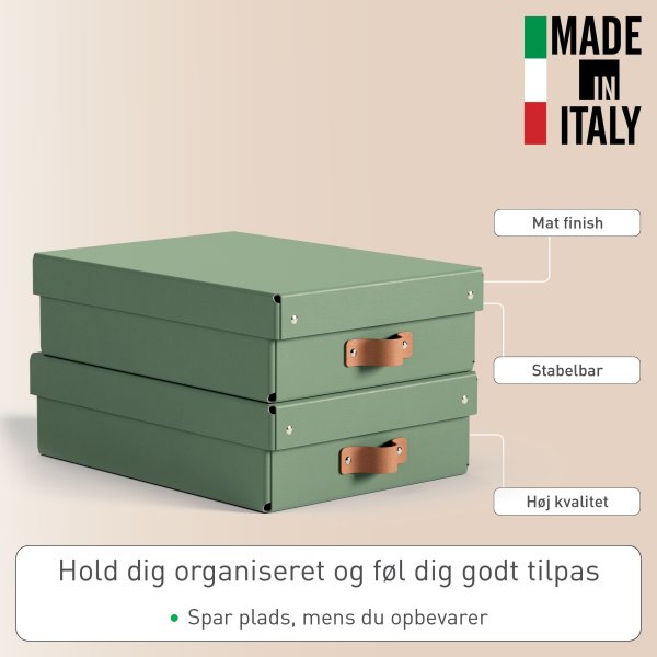 Leitz Puro Boks m. låg | M lav | Grøn | 2 stk.