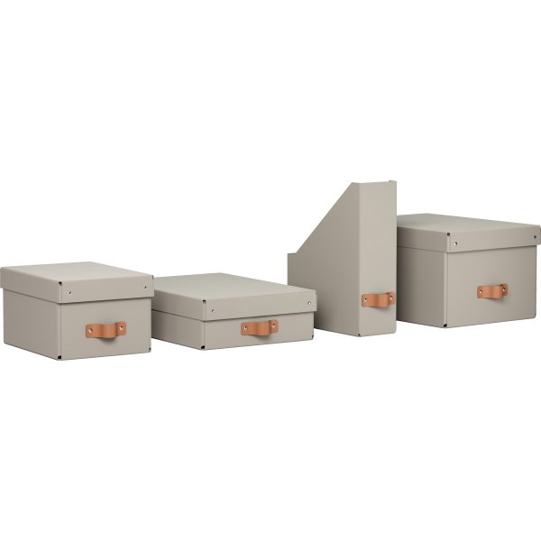 Leitz Puro Boks m. låg | S | Beige | 2 stk.