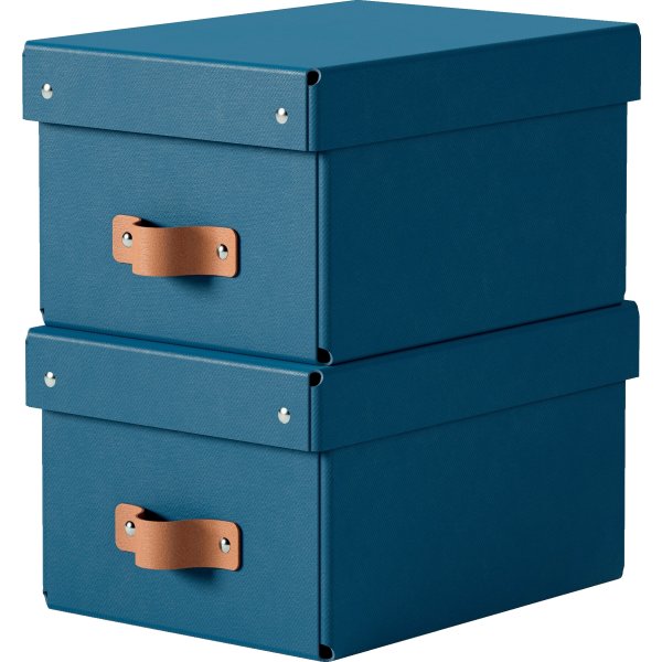 Leitz Puro Boks m. låg | S | Blå | 2 stk.